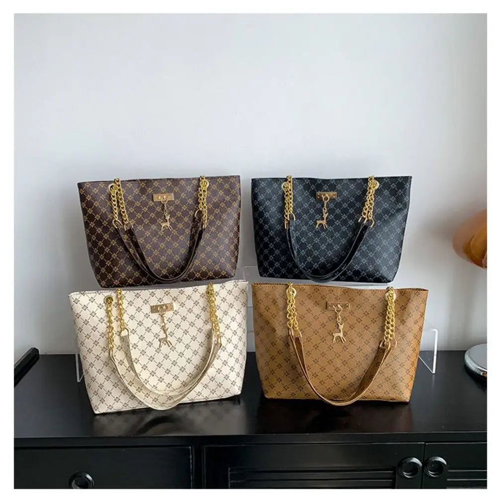 Bolsa feminina de luxo, estilo tote
