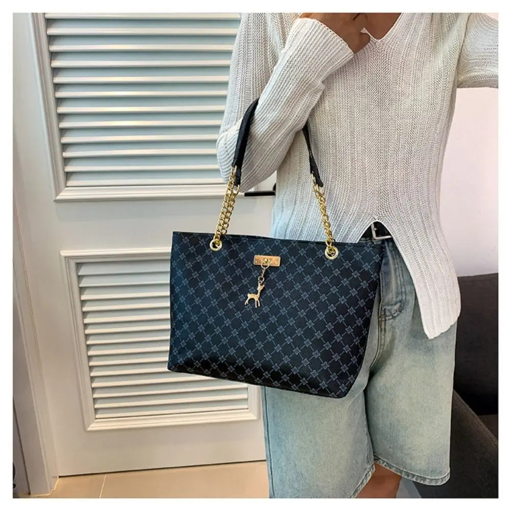 Bolsa feminina de luxo, estilo tote
