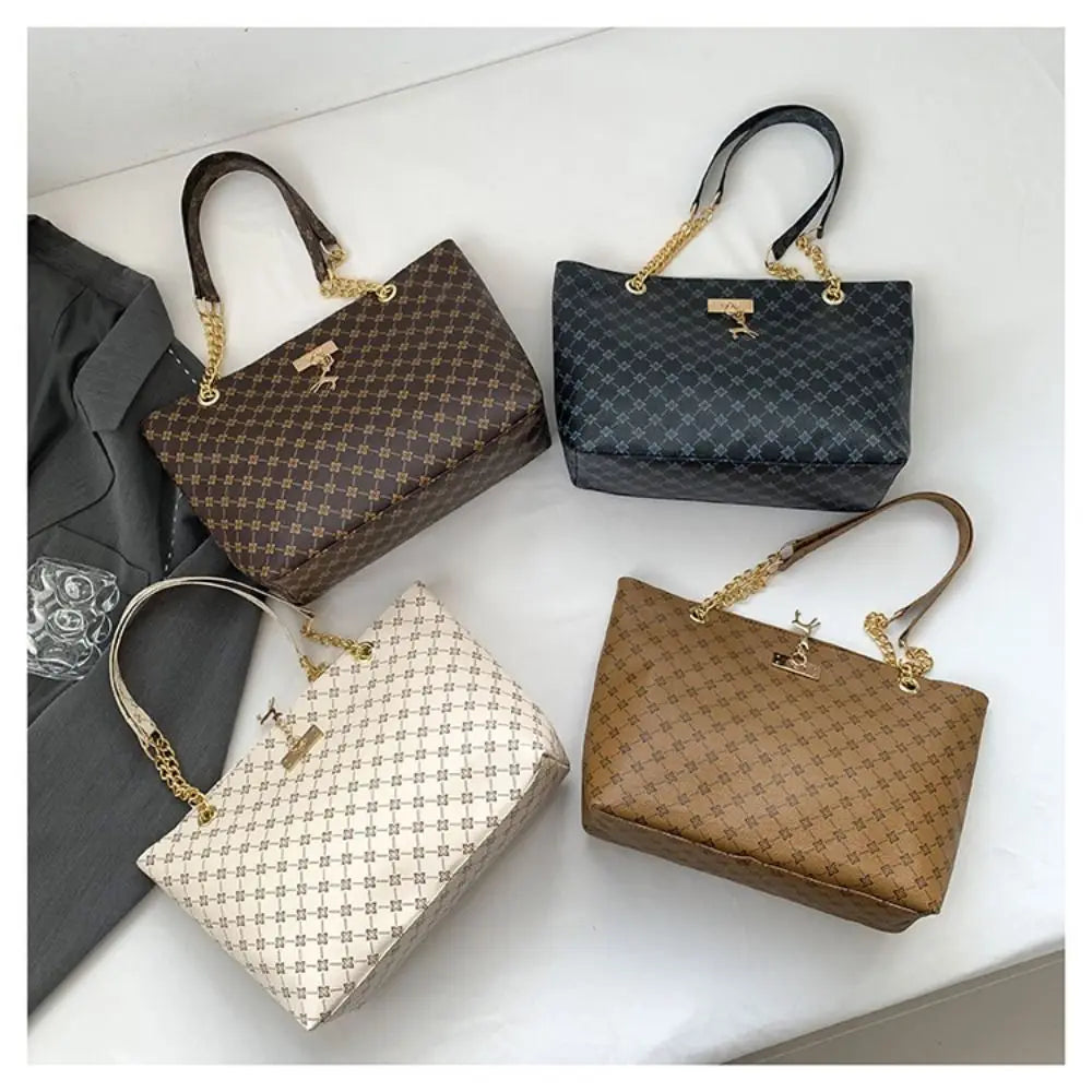 Bolsa feminina de luxo, estilo tote