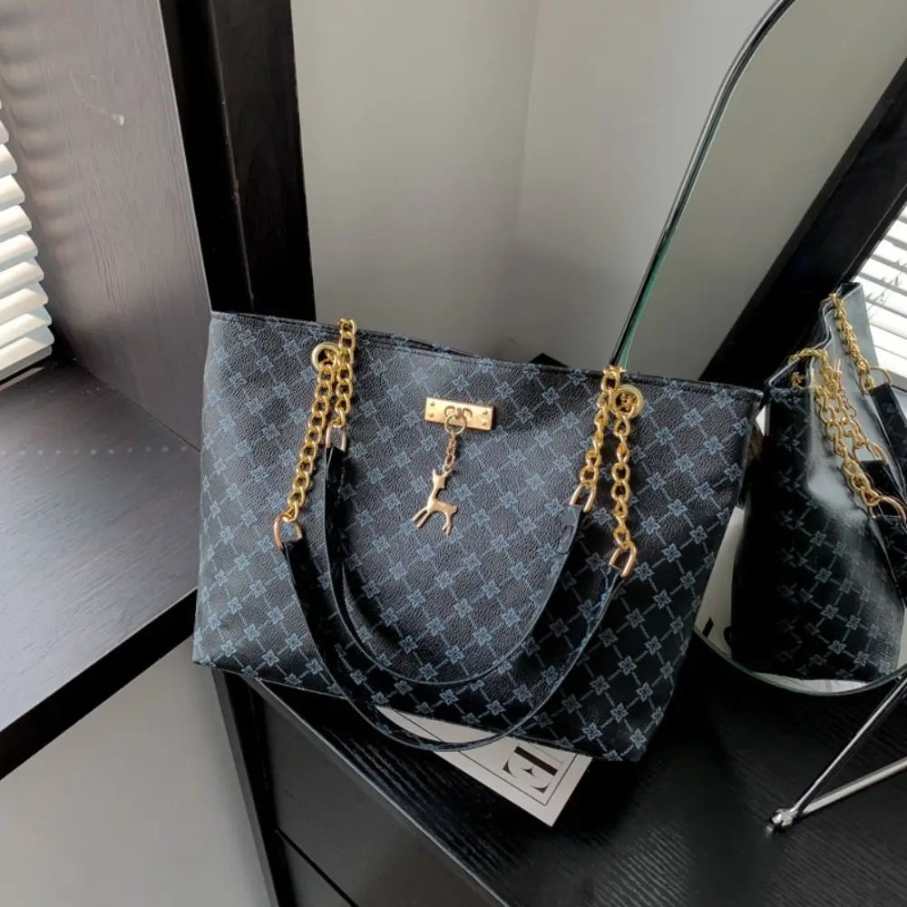 Bolsa feminina de luxo, estilo tote