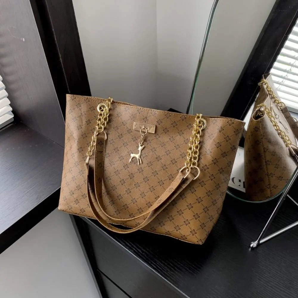 Bolsa feminina de luxo, estilo tote