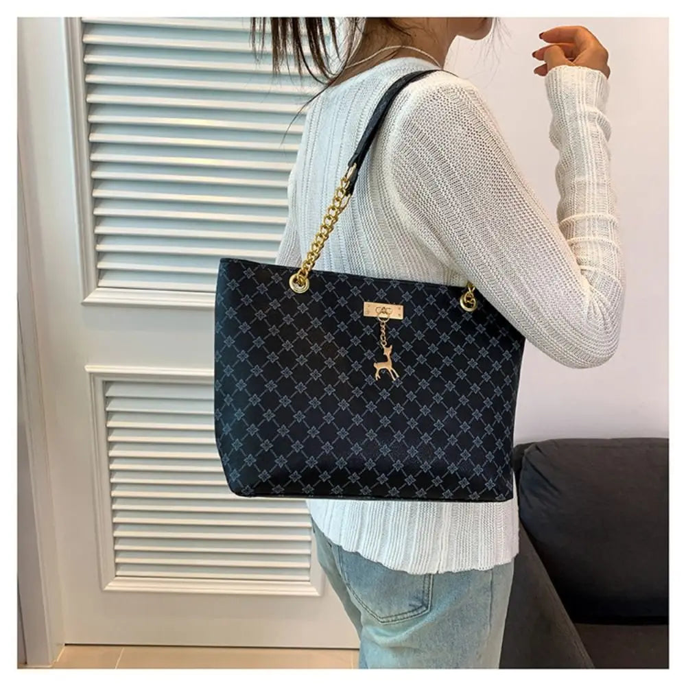 Bolsa feminina de luxo, estilo tote