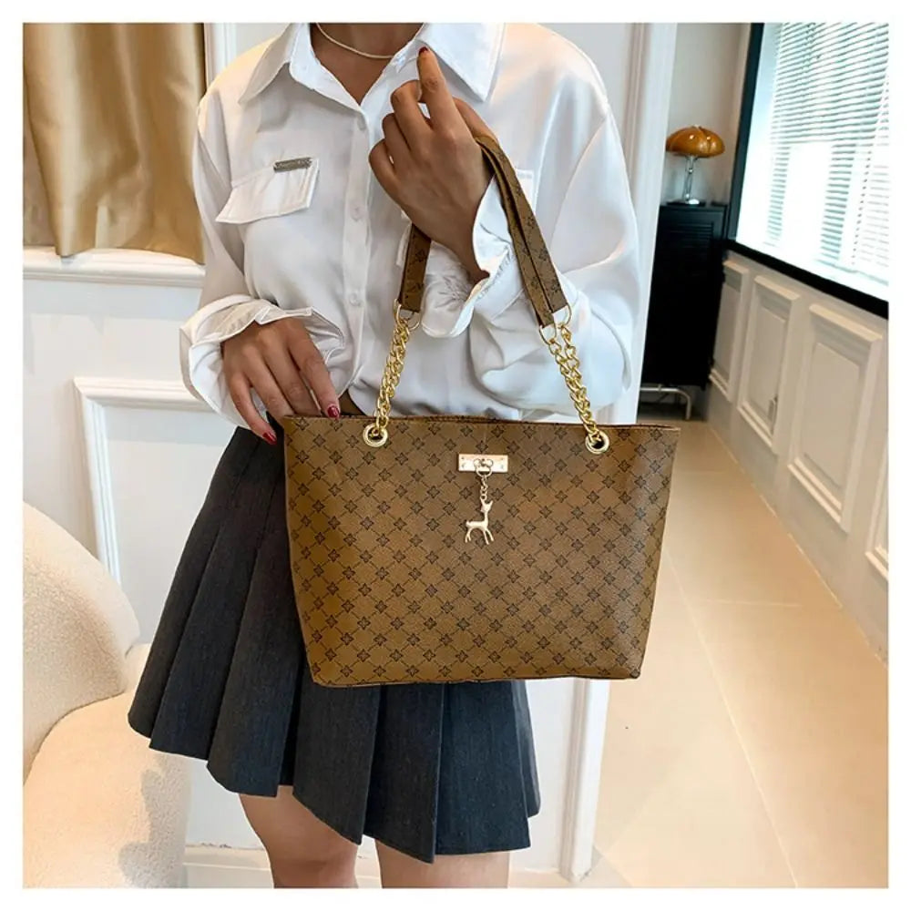 Bolsa feminina de luxo, estilo tote