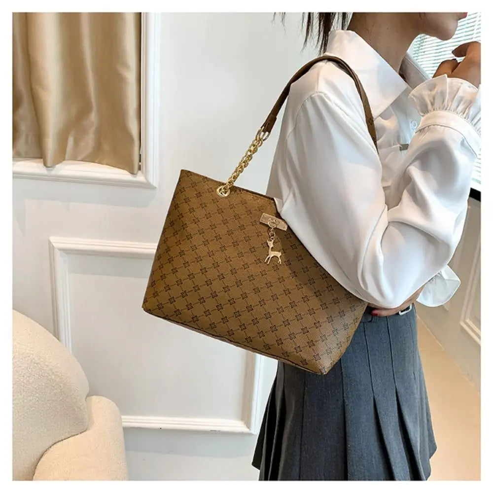 Bolsa feminina de luxo, estilo tote