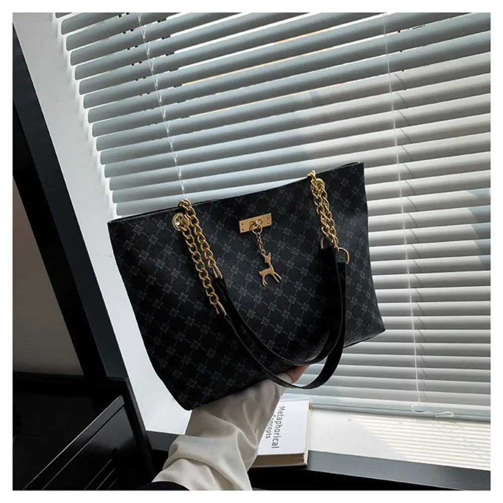 Bolsa feminina de luxo, estilo tote